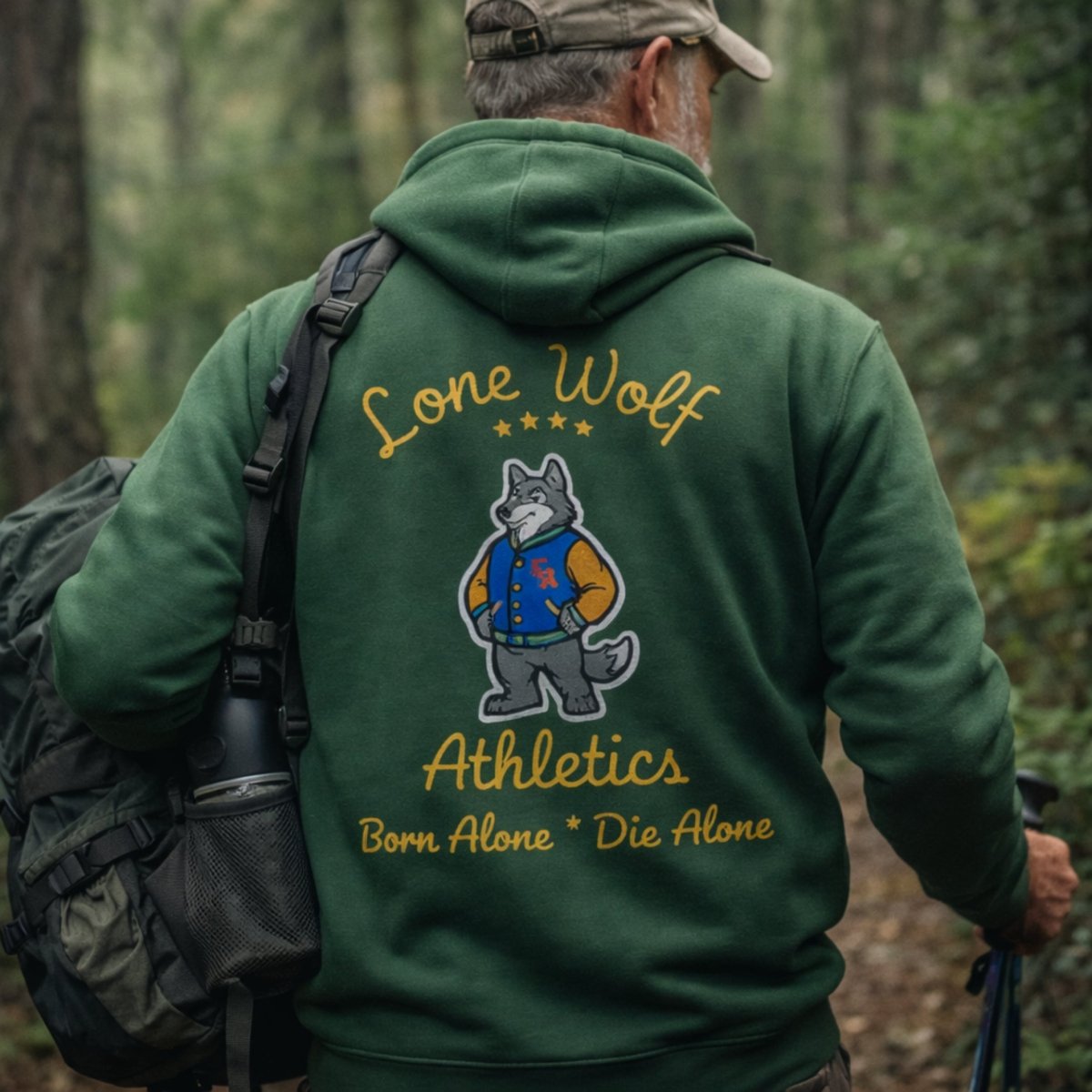 Lone Wolf Unisex Hoodie - Chinchilla Choons