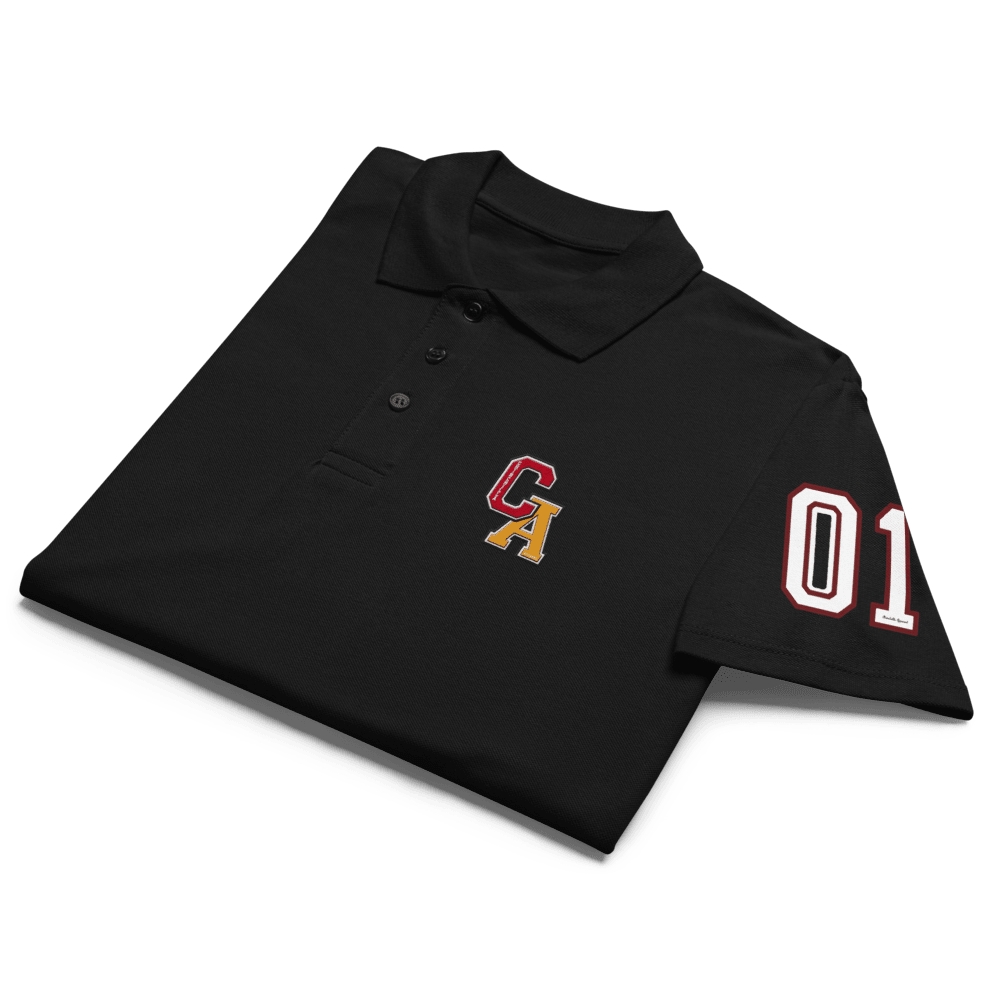 Chinchilla Varsity Unisex Pique Polo Shirt - Chinchilla Choons