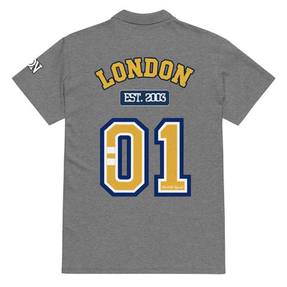 London Varsity Pique Polo Shirt - Chinchilla Choons