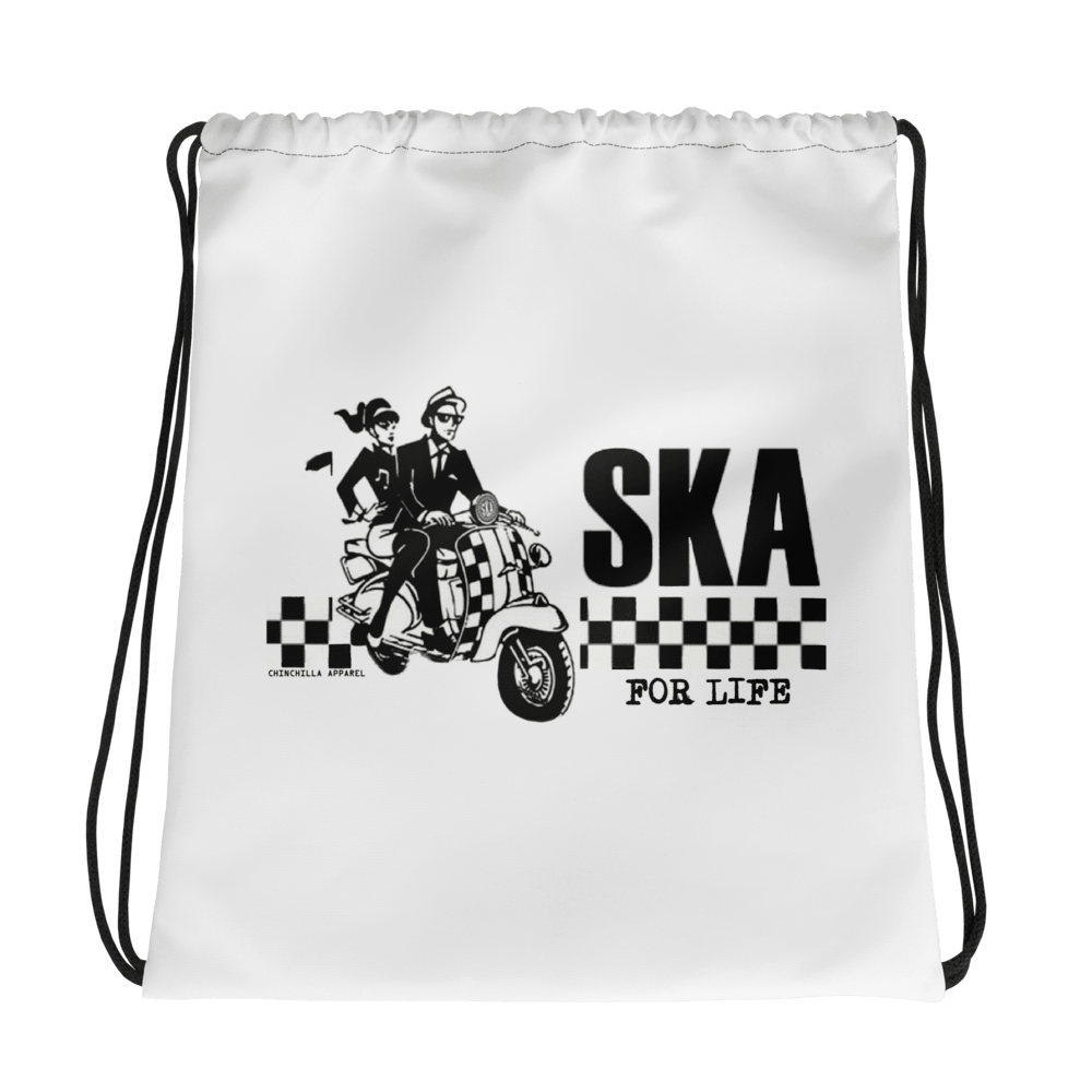 Ska For Life Drawstring Bag - Chinchilla Choons