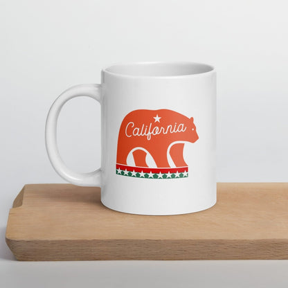 Californian Mascot White Glossy 20oz Mug - Chinchilla Choons