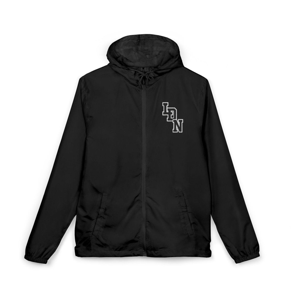 London Varsity Windbreaker Jacket — Lightweight Full-Zip Hooded Jacket - Chinchilla Choons