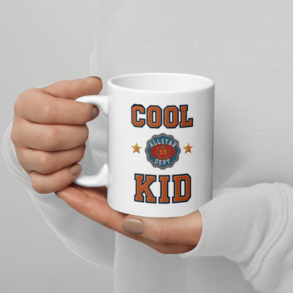Cool Kid White Glossy Mug - Chinchilla Choons
