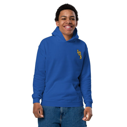 London (LDN) Varsity Youth heavy Blend Hoodie - Chinchilla Choons