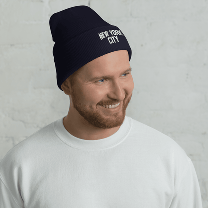 New York City Unisex Cuffed Beanie - Chinchilla Choons