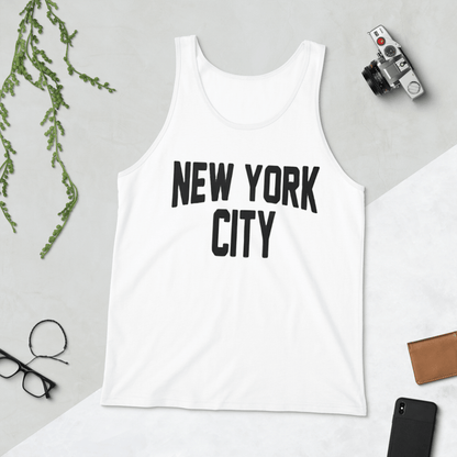 New York City Men's Tank Top (White) - Chinchilla Choons