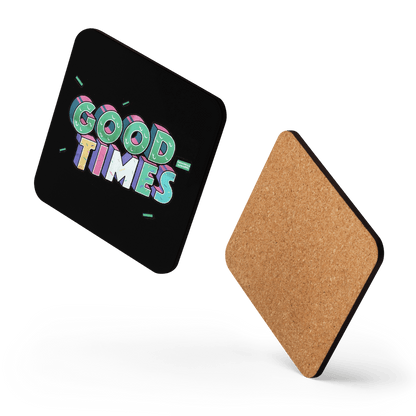 Good Times Cork-Back Coaster - Chinchilla Choons