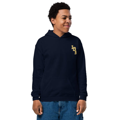 London (LDN) Varsity Youth heavy Blend Hoodie - Chinchilla Choons
