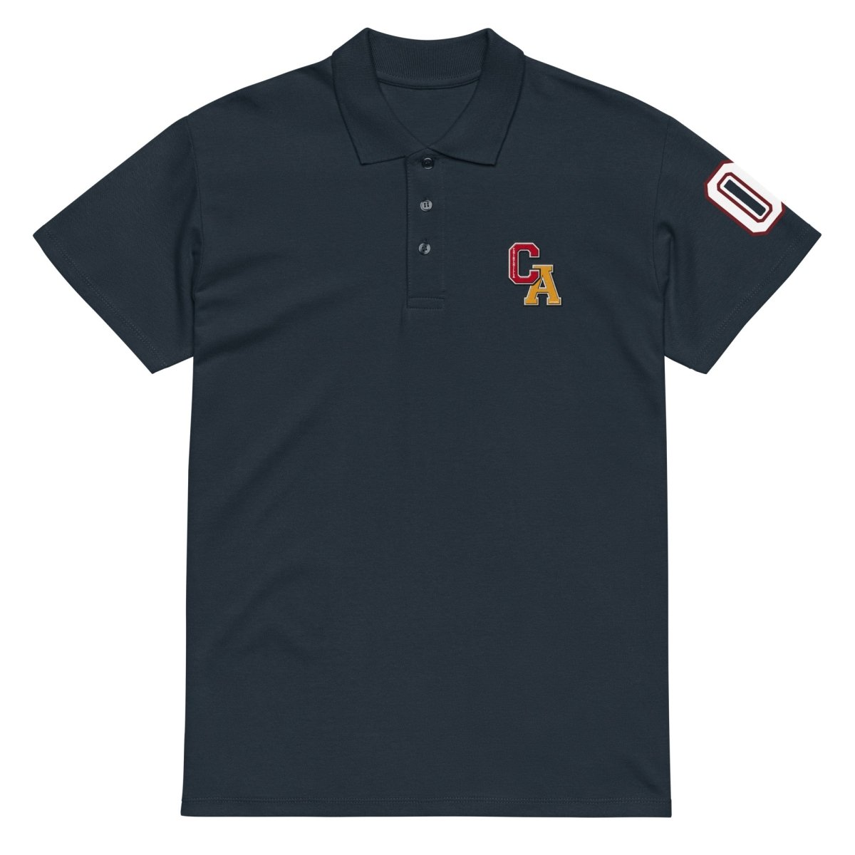 Chinchilla Varsity Unisex Pique Polo Shirt - Chinchilla Choons