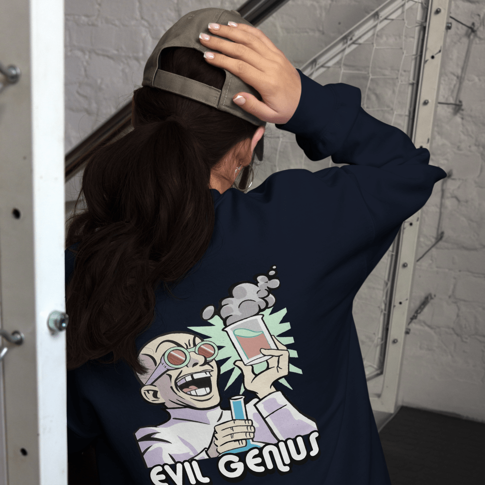 Evil Genius Unisex Sweatshirt - Chinchilla Choons