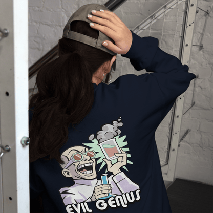 Evil Genius Unisex Sweatshirt - Chinchilla Choons
