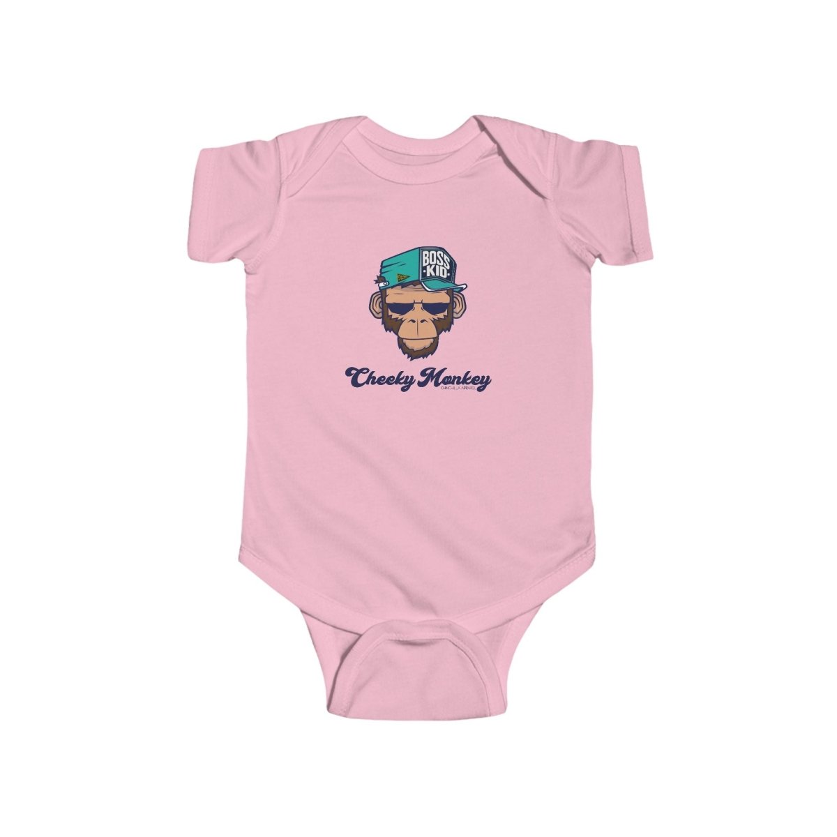 Cheeky Monkey Baby Bodysuit - Chinchilla Choons