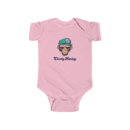 Cheeky Monkey Baby Bodysuit - Chinchilla Choons