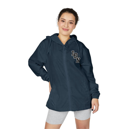 London Varsity Windbreaker Jacket — Lightweight Full-Zip Hooded Jacket - Chinchilla Choons