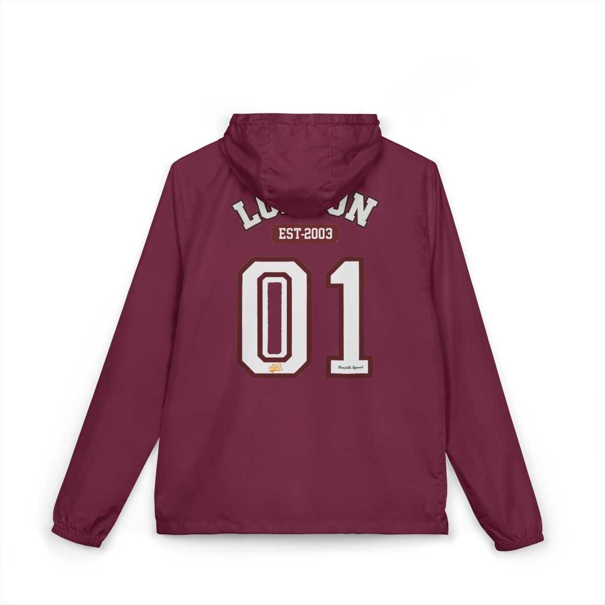 London Varsity Windbreaker Jacket — Lightweight Full-Zip Hooded Jacket - Chinchilla Choons