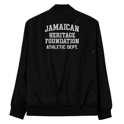 Jamaican Heritage Premium Mens Bomber Jacket - Chinchilla Choons