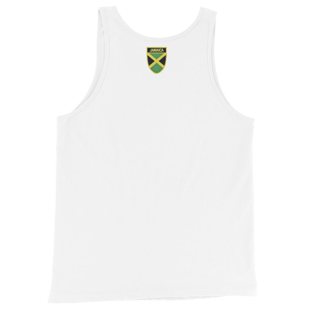 Jamaica Heritage Men's Tank Top (White) - Chinchilla Choons