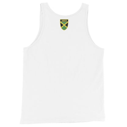Jamaica Heritage Men's Tank Top (White) - Chinchilla Choons