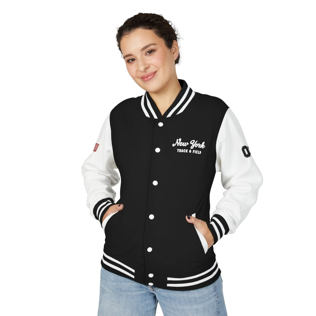 New York City Unisex Heavyweight Letterman Jacket - Chinchilla Choons