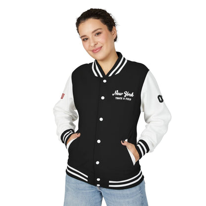New York City Unisex Heavyweight Letterman Jacket - Chinchilla Choons