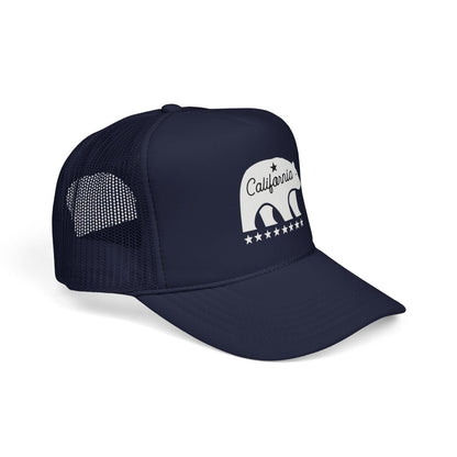 California Mascot Trucker Cap — Vintage State Pride Mesh Hat - Chinchilla Choons