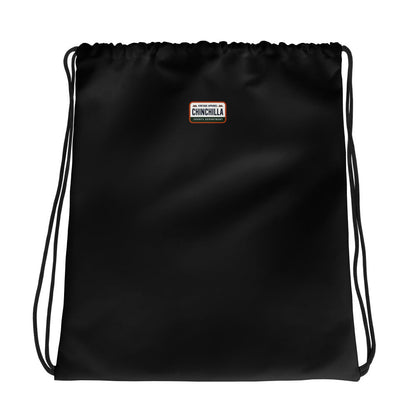 London (LDN) Drawstring Bag (Black) - Chinchilla Choons