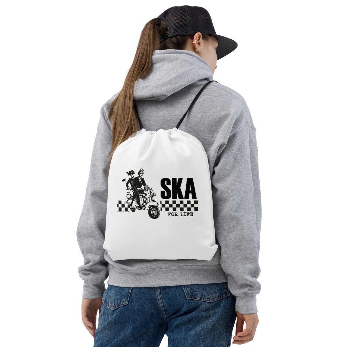 Ska For Life Drawstring Bag - Chinchilla Choons