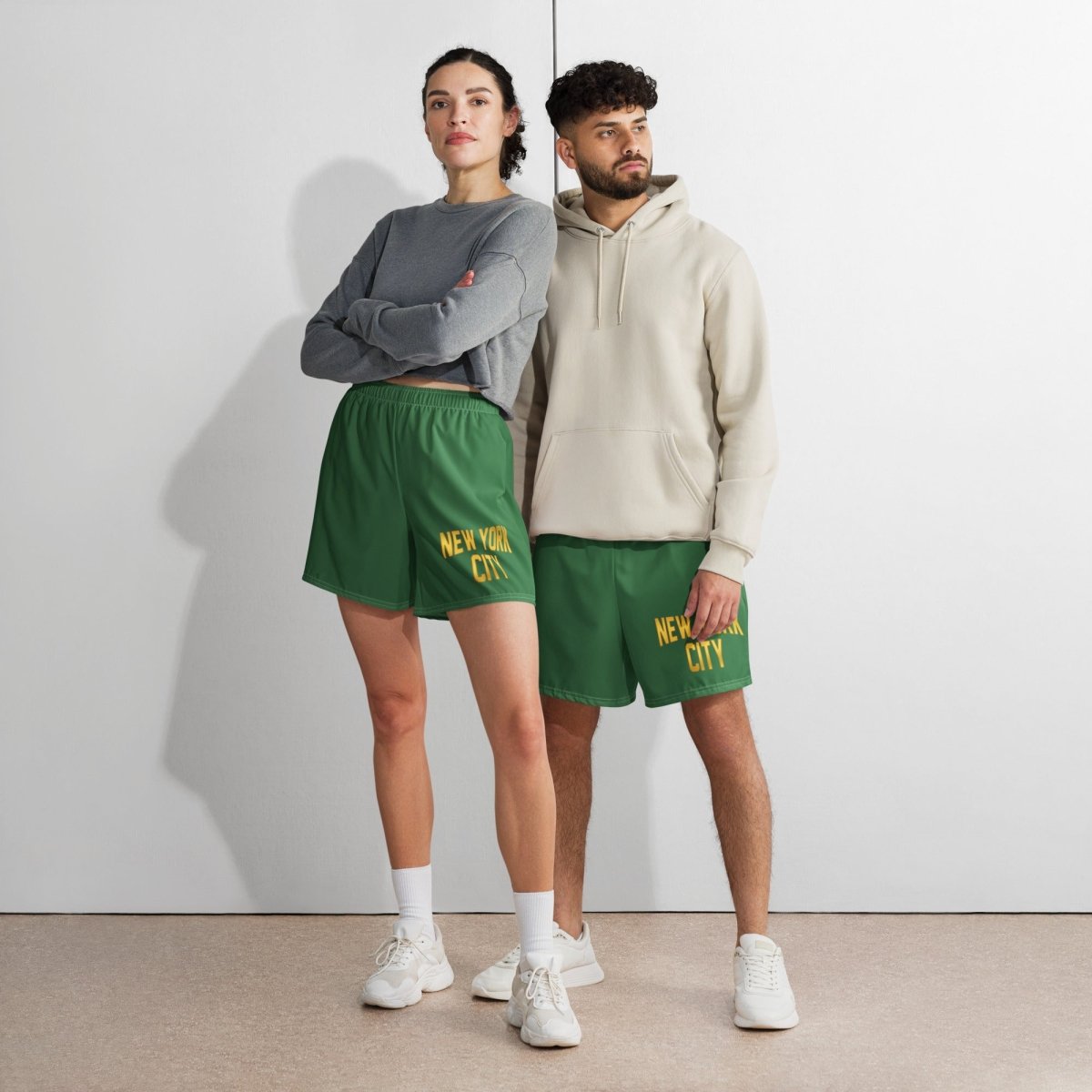 New York City Unisex Athletic Long Shorts - Chinchilla Choons