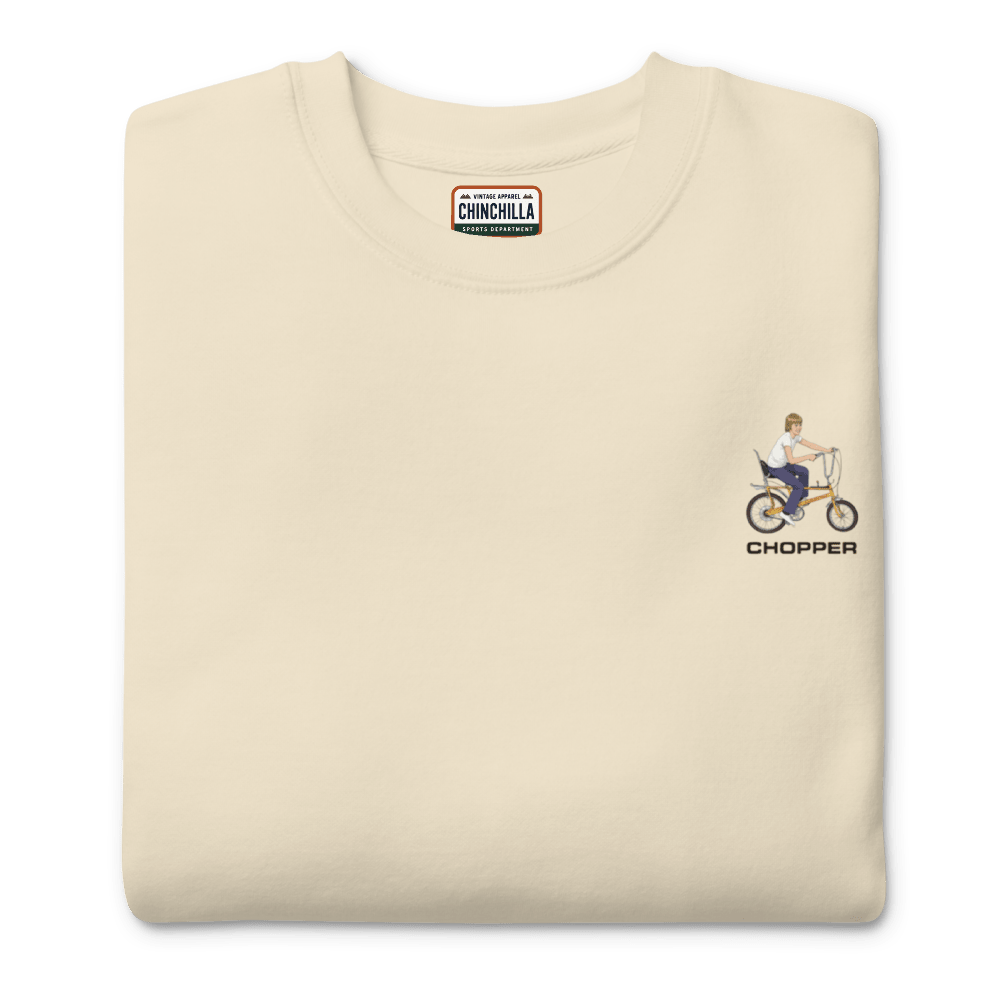 Chopper '75' Unisex Premium Sweatshirt (light Colours) - Chinchilla Choons