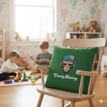 Cheeky Monkey Premium Pillow - Chinchilla Choons
