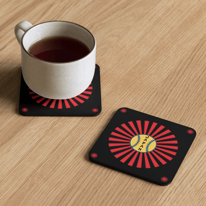 Japanese Baseball Cork - Back Coaster - Chinchilla Choons