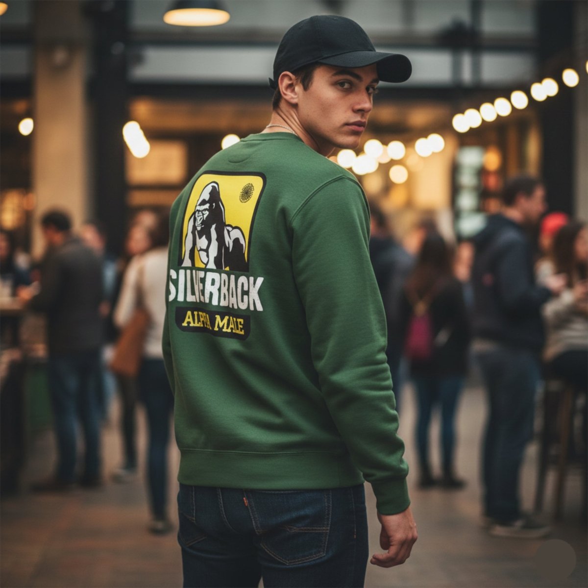Silverback Men's Premium Sweatshirt - Chinchilla Choons