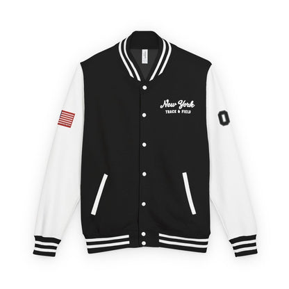 New York City Unisex Heavyweight Letterman Jacket - Chinchilla Choons