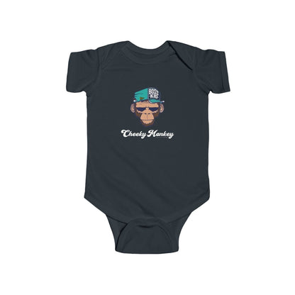 Cheeky Monkey Baby Bodysuit - Chinchilla Choons