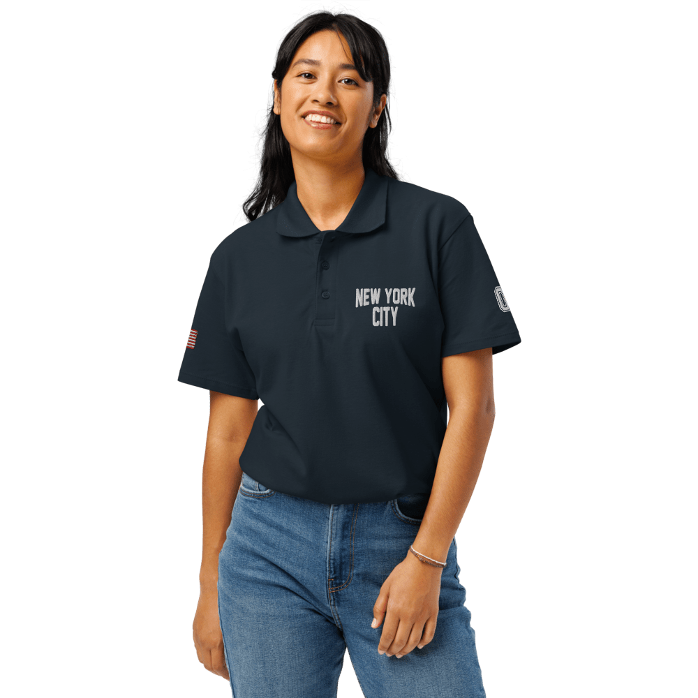 New York City Unisex Pique Polo Shirt - Chinchilla Choons