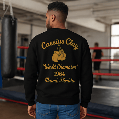 Cassius Clay Unisex Organic Sweatshirt - Chinchilla Choons
