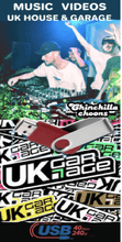 Load image into Gallery viewer, UK Garage &amp; House Music Videos USB - Chinchilla Choons
