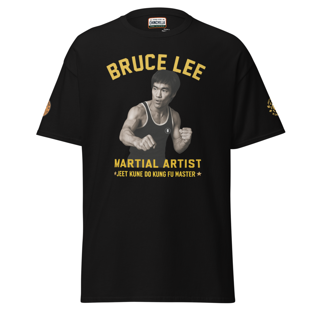 bruce lee black t shirt
