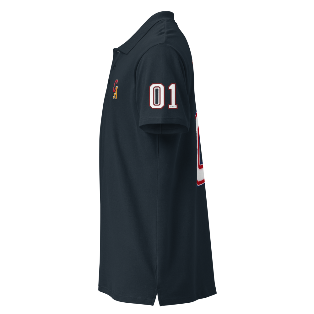 Chinchilla Varsity Unisex Pique Polo Shirt