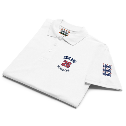 England World Cup 26 Premium Pique Polo Shirt