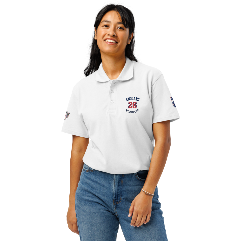 England World Cup 26 Premium Pique Polo Shirt