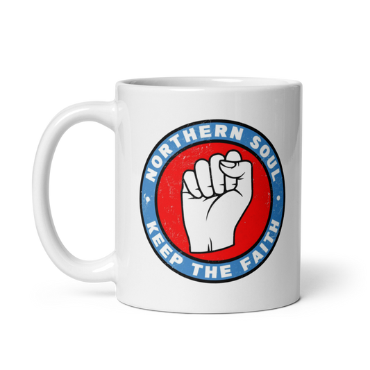 Northern Soul White Glossy Mug