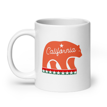 Californian Mascot White Glossy 20oz Mug