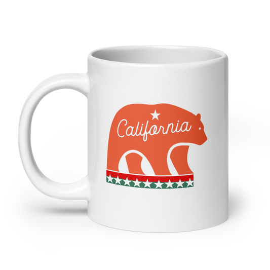 Californian Mascot White Glossy 20oz Mug