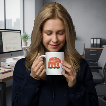 Californian Mascot White Glossy 20oz Mug