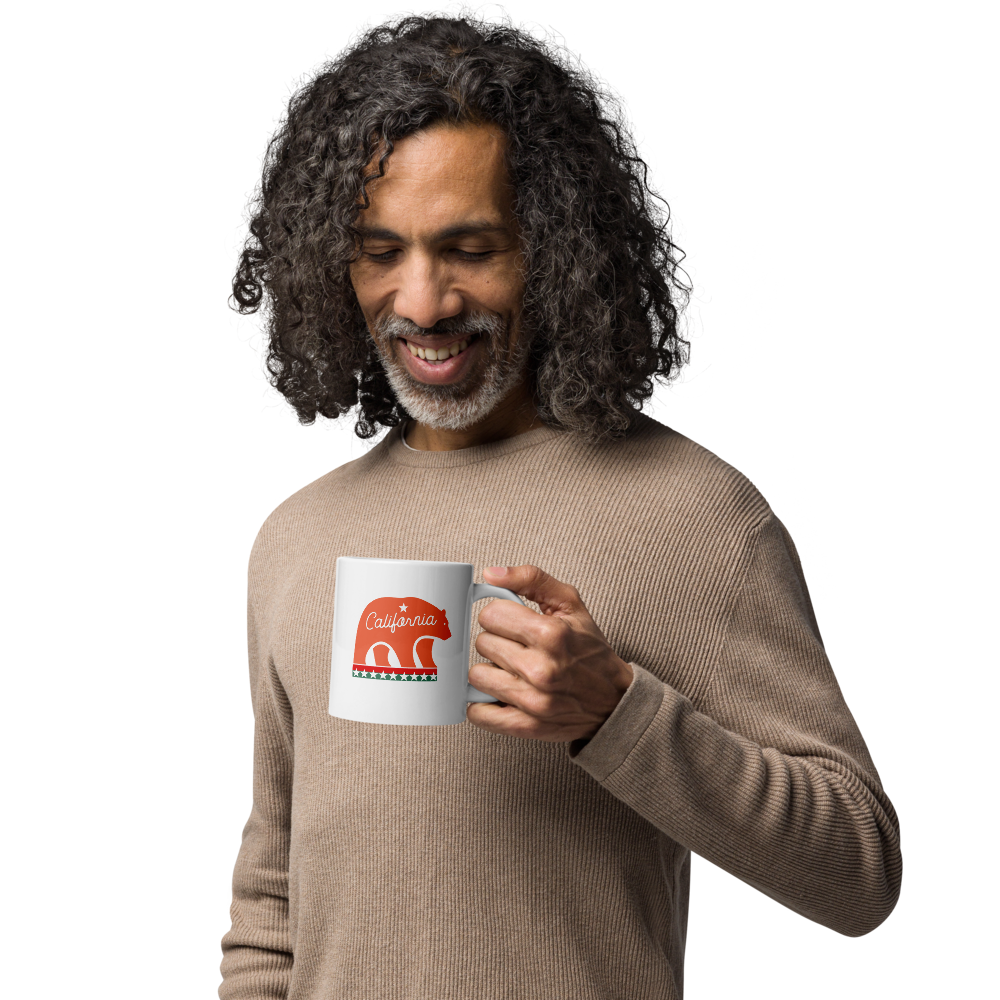 Californian Mascot White Glossy 20oz Mug