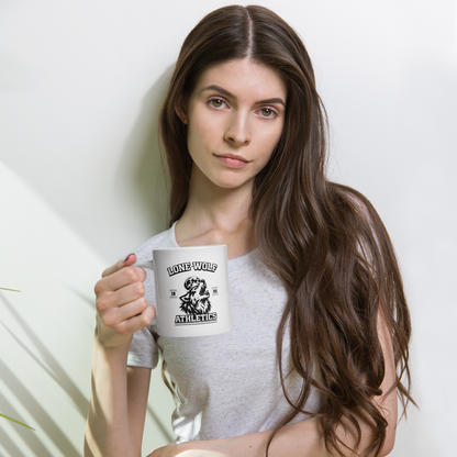 Lone Wolf White Glossy Mug
