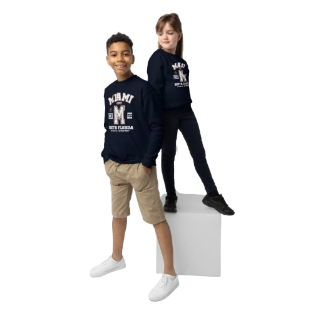 Miami Varsity Youth Crewneck Sweatshirt