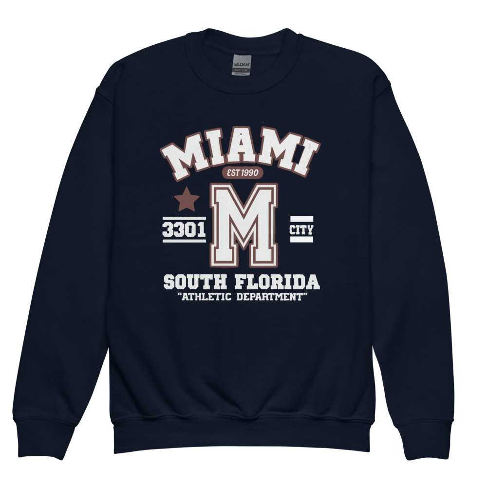 Miami Varsity Youth Crewneck Sweatshirt