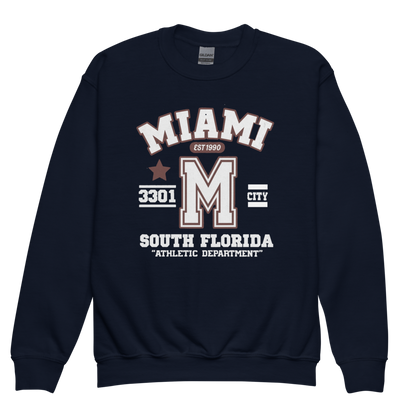Miami Varsity Youth Crewneck Sweatshirt